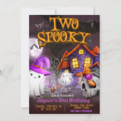 Invitation Deux Éffrayants - 2e anniversaire (Devant)