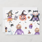 Invitation Deux Éffrayants fantômes d'Halloween 2e anniversai (Dos)