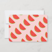 Invitation Deux enfants de pastèque douce deuxième anniversai (Dos)