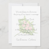 Invitation Deux épouses AMOUR Mariage Annouement (Dos)