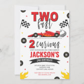 Invitation Deux Fast 2 Curieux Rouge (Devant)