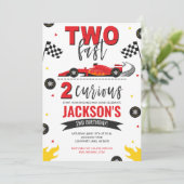 Invitation Deux Fast 2 Curieux Rouge (Debout devant)