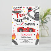 Invitation Deux Fast 2 Curious 2ème anniversaire de fête Invi (Debout devant)