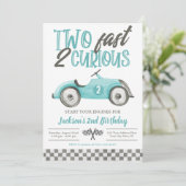 Invitation Deux Fast 2 Curious Birthday Invitation, Boy Racin (Debout devant)