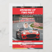 Invitation Deux Fast Gross Up 2nd Birthday Photo (Devant)