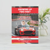 Invitation Deux Fast Gross Up 2nd Birthday Photo (Debout devant)