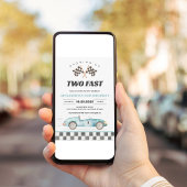 Invitation DEUX Fast Race Car 2e anniversaire
