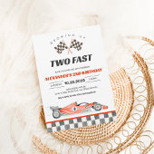 Invitation DEUX Fast Race Car 2e anniversaire
