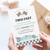Invitation DEUX Fast Race Car 2e anniversaire