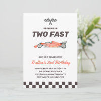 Deux Fast Race Car 2nd Boy's Birthday Party