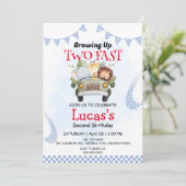 Invitation Deux Fast wild jungle voiture de course 2e fête d' (Debout devant)