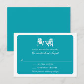 Invitation Deux fauteuils Adirondack RSVP | Teal (Devant / Derrière)