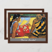 Invitation Deux Femmes De Tahiti (What'S New Parau Api) (Devant / Derrière)