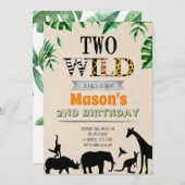 Invitation Deux fêtes d'anniversaire (Devant / Derrière)