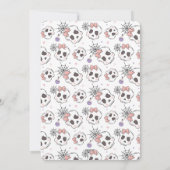 Invitation Deux fêtes d'anniversaire Halloween rose mignonnes (Dos)