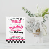Invitation Deux Fille Rapide 2e fête d'anniversaire (Debout devant)