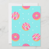 Invitation Deux filles de beignes sucrées et 2e anniversaire (Dos)