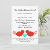 Invitation Deux filles qui deviennent Mariages lesbiennes (Debout devant)