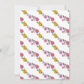 Invitation Deux Fleurs sauvages Anniversaire 2e Fête Pétales (Dos)