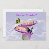 Invitation Deux fois la joie avec les bébés jumeaux invitatio (Devant / Derrière)