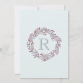 Invitation Deux fois plus agréable | Baby shower de couronne  (Dos)