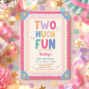 Invitation Deux fois plus amusante Fête d'anniversaire fantai