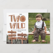 Invitation Deux forêts rustiques sauvages (Devant)