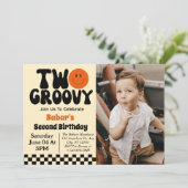 Invitation Deux Garçon Super 2e photo d'anniversaire (Debout devant)