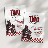 Invitation Deux garçons à vitesse rapide 2e vélo de nuit anni