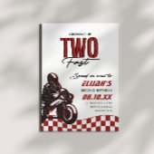 Invitation Deux garçons à vitesse rapide 2e vélo de nuit anni