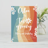 Invitation Deux Groovy Rétro (Debout devant)