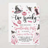 Invitation Deux Halloween Éffrayant 2e anniversaire (Devant / Derrière)