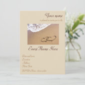 Invitation Deux Hearts (Debout devant)