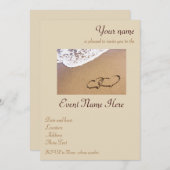 Invitation Deux Hearts (Devant / Derrière)