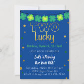 Invitation Deux heureux 2e anniversaire (Devant)