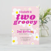 Invitation Deux hippie Super 2e anniversaire de puissance de  (Debout devant)