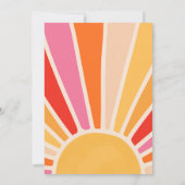 Invitation Deux hippie Super 2e anniversaire Sunshine Daisy (Dos)