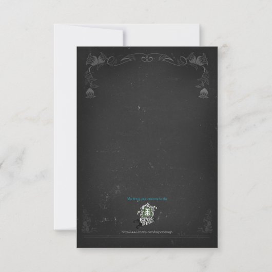 Invitation Deux hommes en smoking avec casquettes - mariage g (Dos)