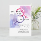 Invitation Deux jeunes mariées sont meilleures qu'un (Debout devant)