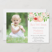 Invitation Deux jolies Georgia Peach Anniversaire (Devant)