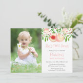 Invitation Deux jolies Georgia Peach Anniversaire (Debout devant)