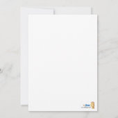 Invitation Deux jumeaux Silly Monkeys Boys Baby shower 5x7 (Dos)