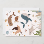 Invitation Deux la fête d'anniversaire de 2 ans de tortue req (Dos)