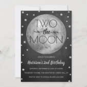 Invitation Deux La Lune 2e Anniversaire (Devant)