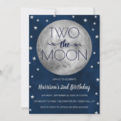 Invitation Deux La Lune 2e Anniversaire (Devant)