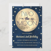 Invitation Deux La Lune 2e Anniversaire (Devant)