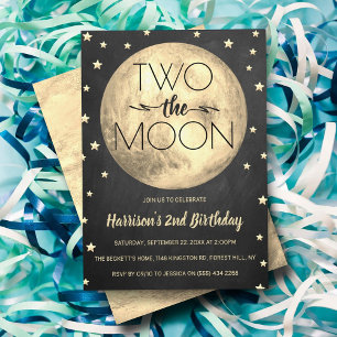 Invitation Deux La Lune 2e Anniversaire