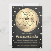 Invitation Deux La Lune 2e Anniversaire (Devant)