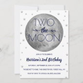 Invitation Deux La Lune 2e Anniversaire (Devant)