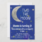 Invitation Deux La Lune 2ème anniversaire (Devant)